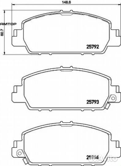 Brembo P28077 Колодки тормозные P28077