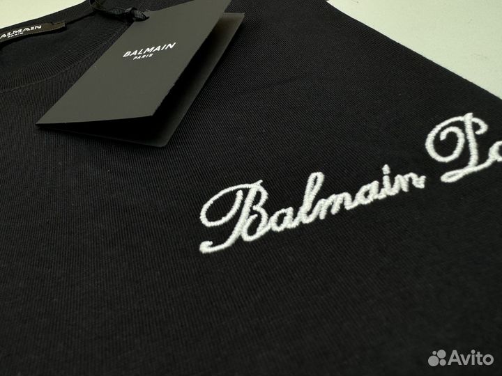 Футболка Balmain-Logo Embroidery (унисекс)