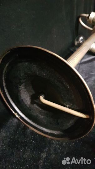 Настольная антикварная бронзовая лампа. Редкая