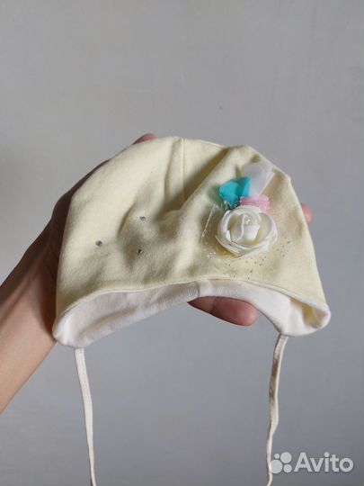 Шапочка для новорожденного, девочки