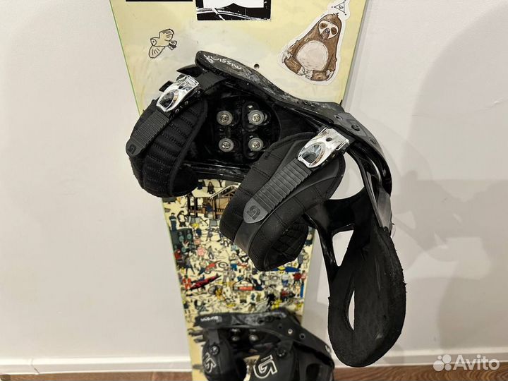 Сноуборд комплект DC 155 + крепы Burton