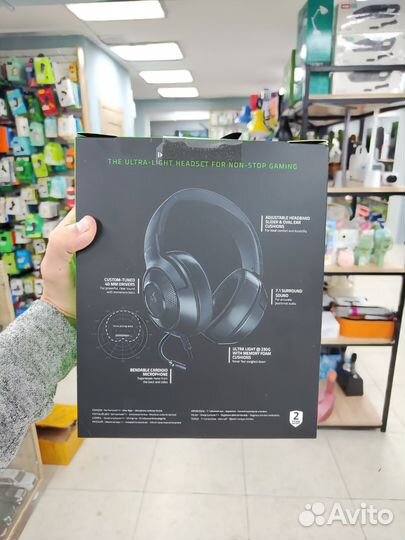 Беспроводные наушники razer kraken X Lite