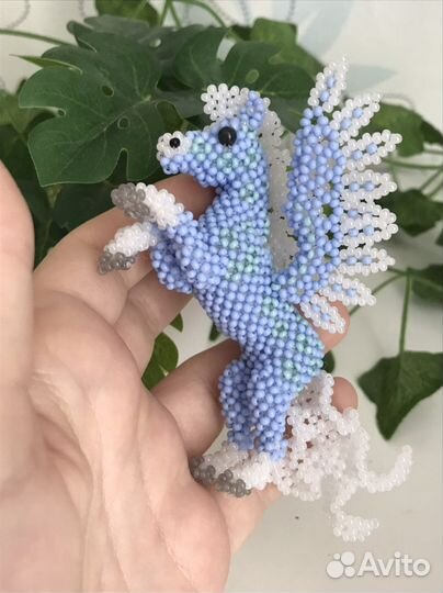 Амигуруми пегас из бисера