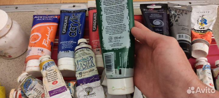 Акриловые, масляные краски, художественные