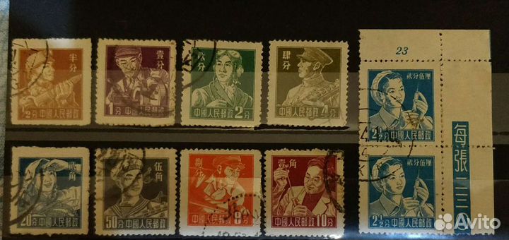 Марки - Старый Китай и Китай 1955г