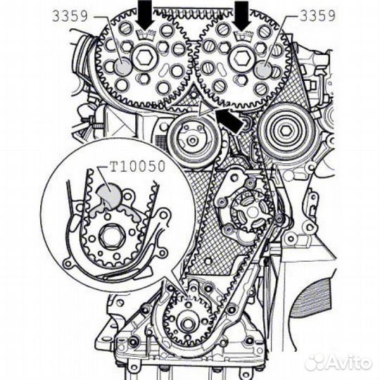 Набор фиксаторов грм VAG 1.2/1.4/1.6/1.9/2.0 TDI