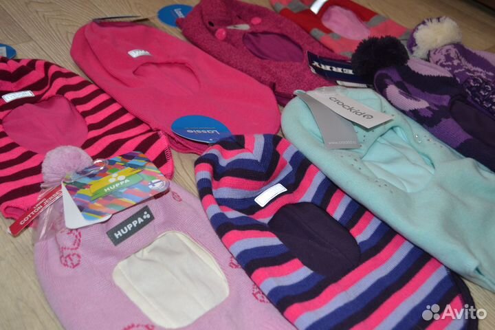 Новые шапки шлемы для девочки lassie,huppa,kerry