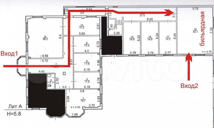 Офис, 107.6 м²