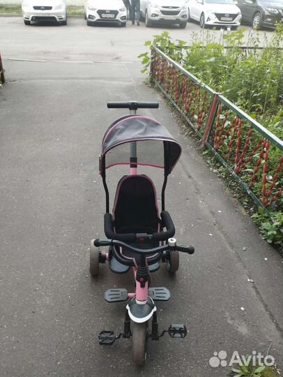 Детский велосипед с родительской ручкой