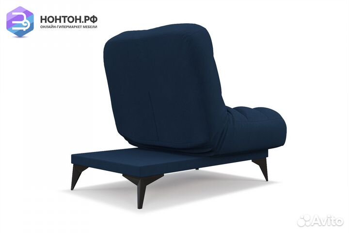 Кресло клик-кляк Арно велюр темно-синий