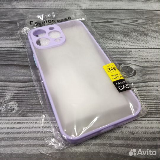 Чехол для iPhone 14 pro max пластиковый сиреневый
