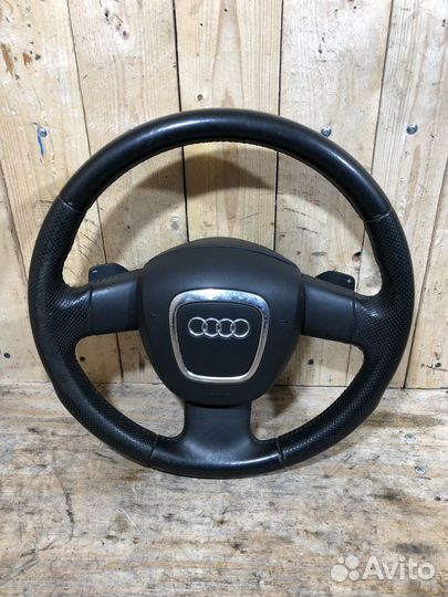 Руль кожаный Audi A4 B7, A3 8P, A6 Арт. 120216