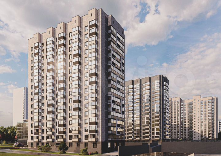 4-к. квартира, 73,5 м², 12/17 эт.