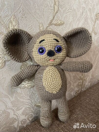 Мягкая игрушка чебурашка ручной работы