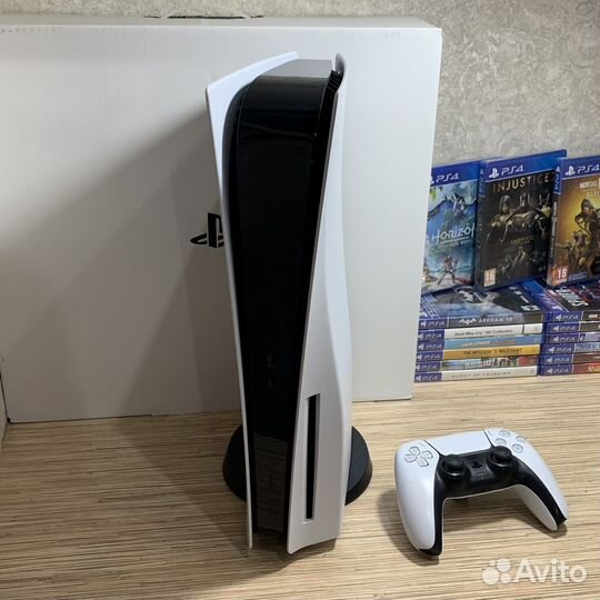 PS5 С Дисководом Коробкой Полный комплект