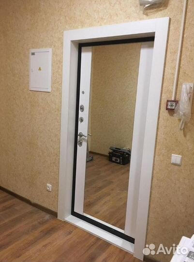 Входная дверь с зеркалом для квартиры