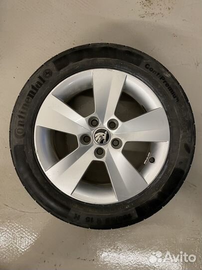 Комплект оригинальных дисков Skoda R15 5x100