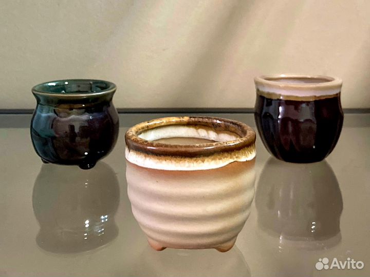 Керамические горшочки для суккулентов