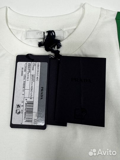 Prada logo t-shirt XXS оригинал