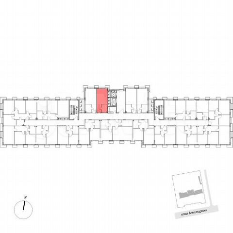 Апартаменты-студия, 22,1 м², 7/7 эт.