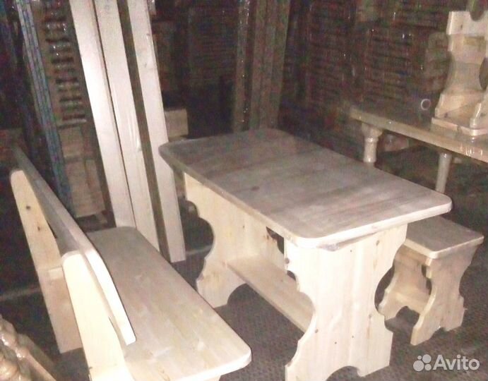 Дачная стол,скамейка,табурет,стул,деревянная