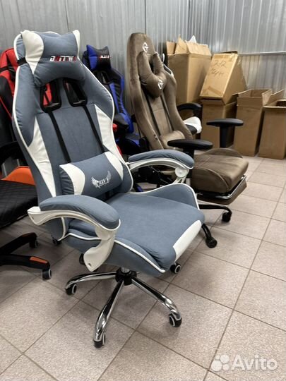 Компьютерное кресло (Ткань, Велюр)