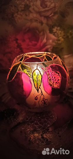 Поднос и подсвечник 