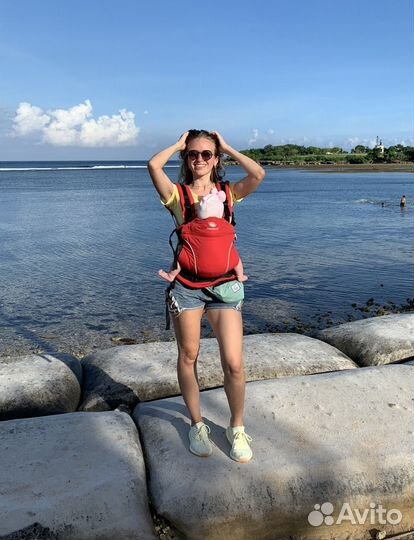 Эрго-рюкзак Manduca PureCotton (красный)