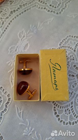 Янтарные броши СССР, серьги