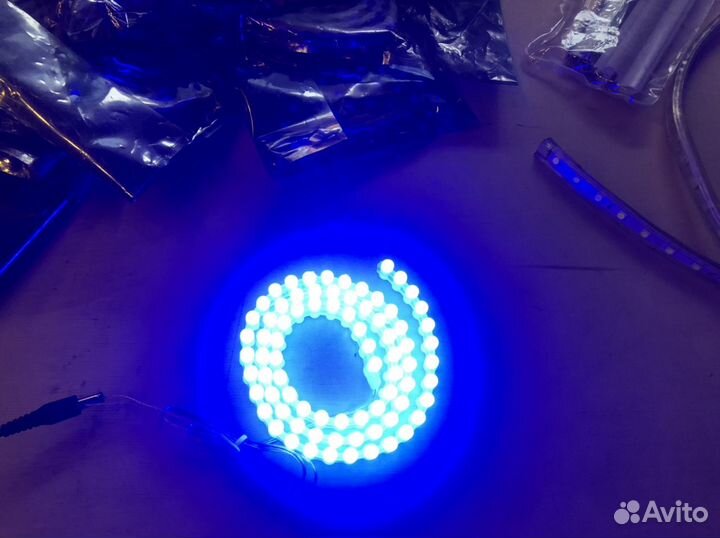 Светодиодная изгибаемая герметичная DIP Лента боко