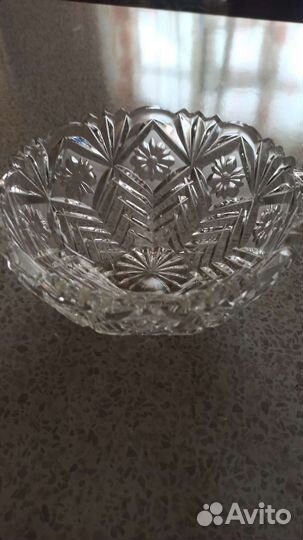 Хрустальные салатники СССР с дефектами