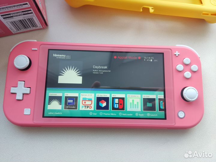 Прошитая Nintendo Switch Lite 160Gb+игры