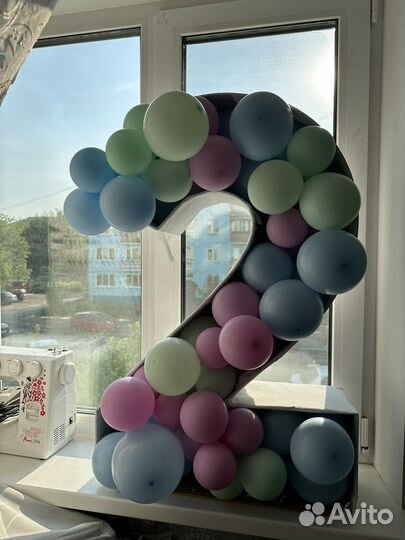 Каркасная цифра 2