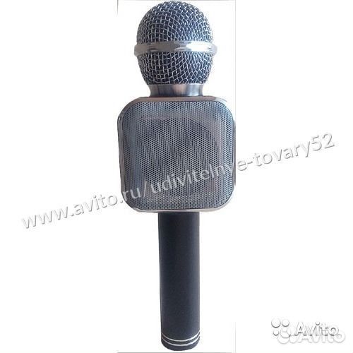 Микрофон караоке wster 1818 серый