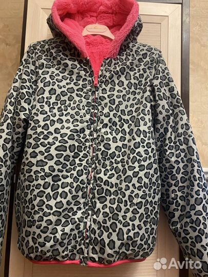 Куртка для девочки 140 10 летИталия двухсторонняя