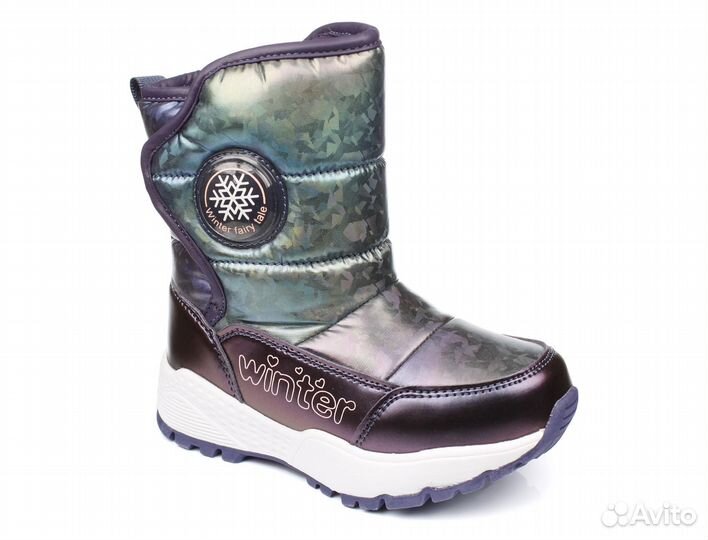 Сапоги зимние Kapika (Фиолетовый, Девочка, 28 / 19 см)