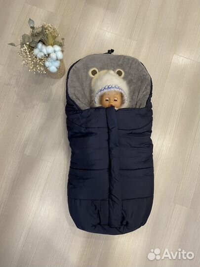 Теплый конверт в коляску автокресло санки