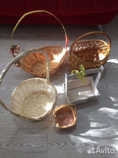 Корзина плетеная несколько