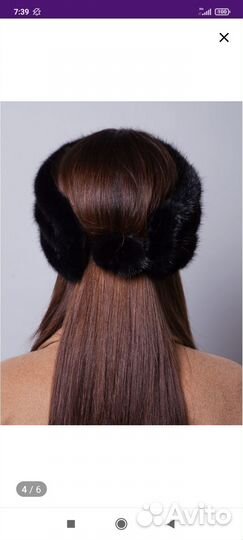 Норковая повязка на голову