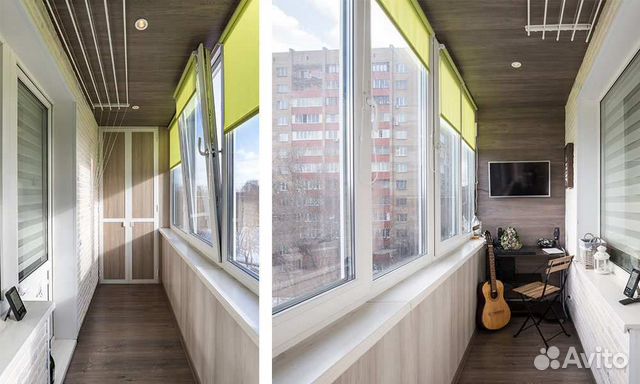 Отделка балкона