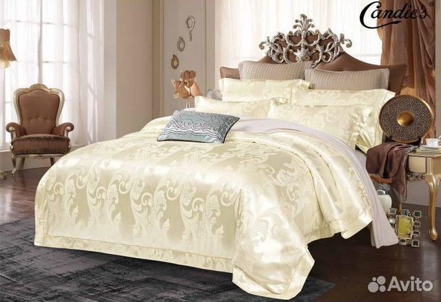 Комплект постельного белья сатин жакард турция