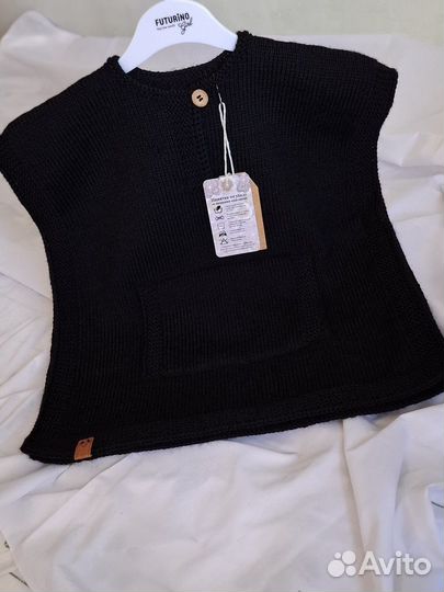 Жилетка безрукавка вязаная ручная работа