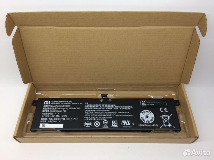 Аккумулятор R13B01W для Xiaomi Notebook Air 13.3