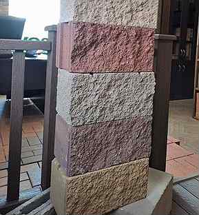 Блок рваный декоративный камень для стен заборов