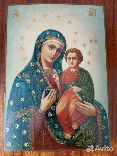 Старинная икона конец 19 в