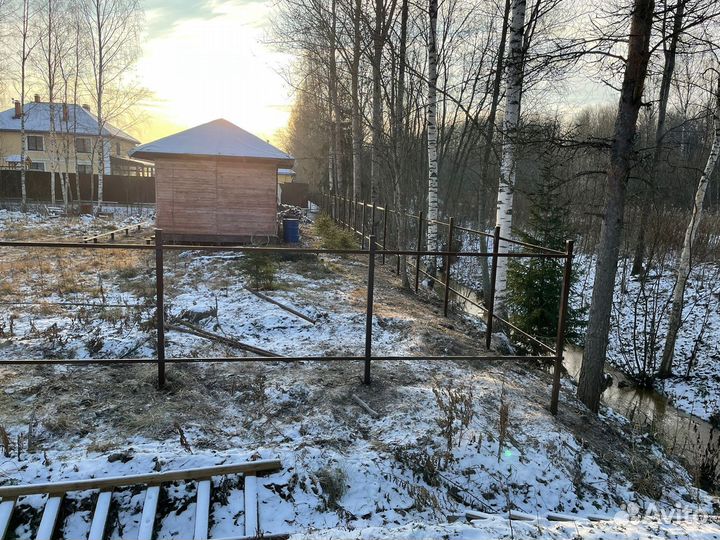 Столб 57 для монтажа забора 60х60, винтовой