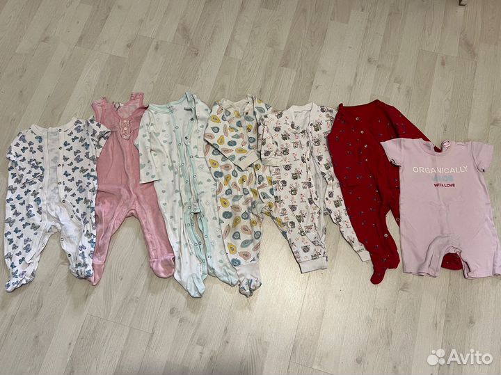 Вещи пакетом для девочки 62-86