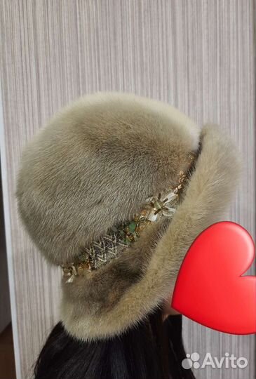 Шапка норковая женская 56
