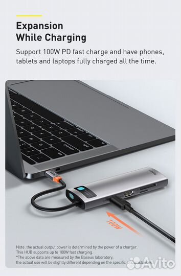 Baseus 8-in-1 Multifunctional Type-C HUB