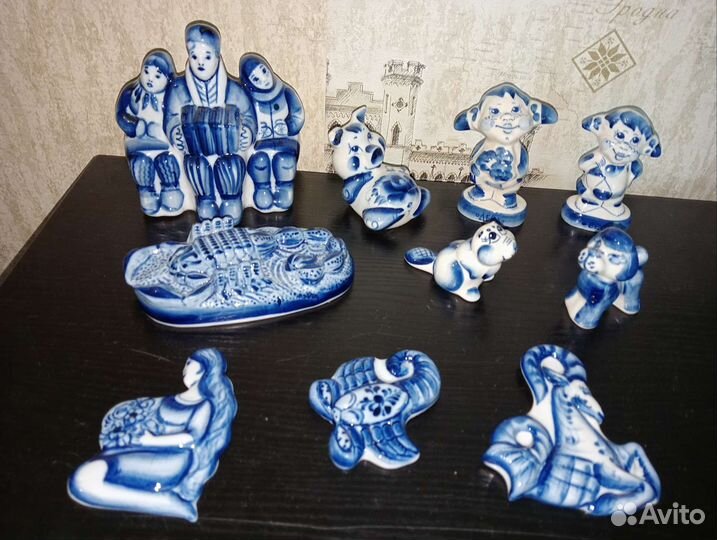 Фарфоровые статуэтки Гжель (на отправку)